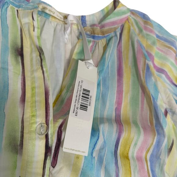 Charina Sarte Watercolor Stripe Mini Dress - Picture 4 of 8